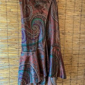 Vintage Ralph Lauren Silk Skirt